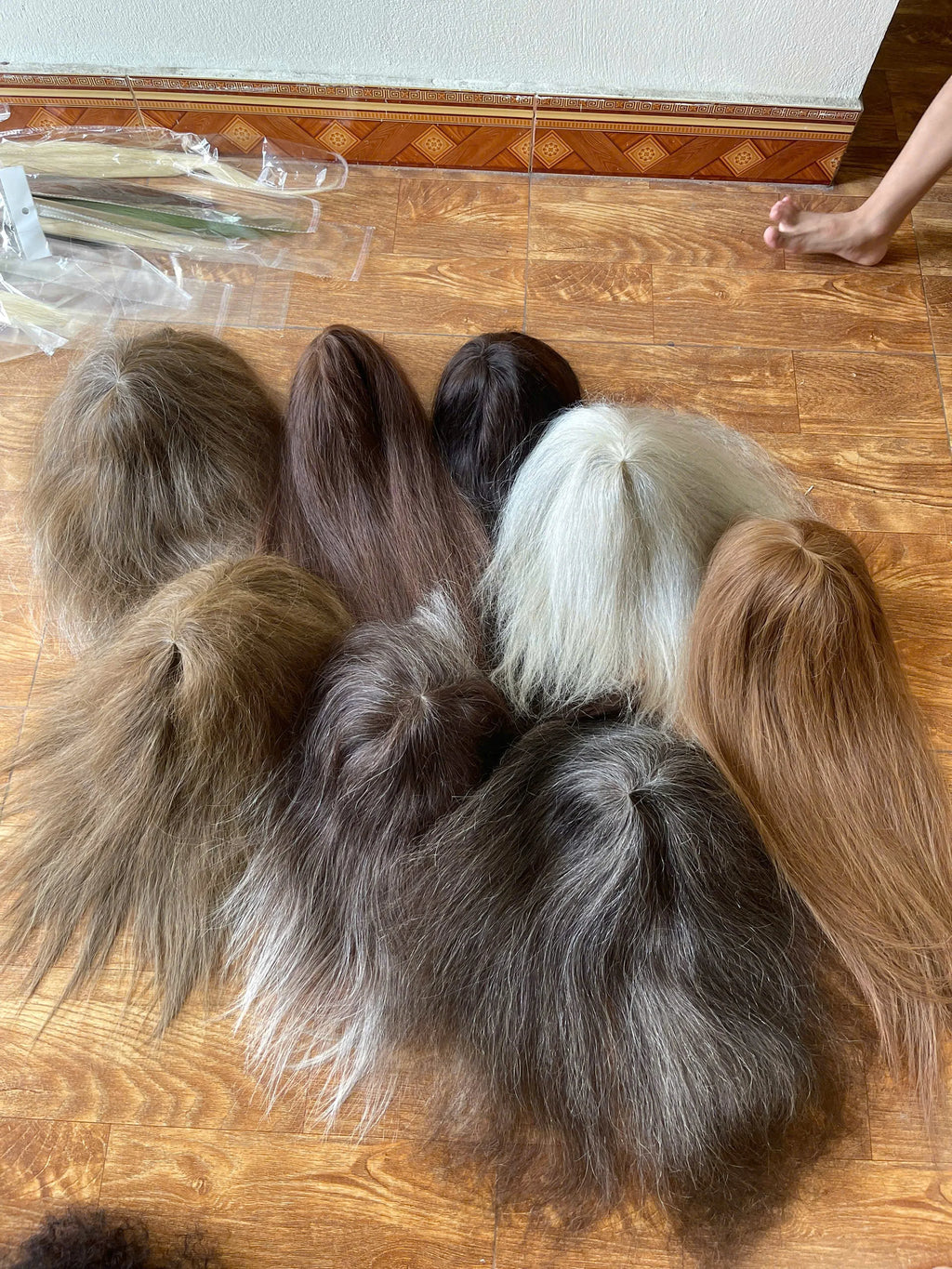 Brown Transparent Monofilament Lace Front Remy Human Hair Wigs Baby Hair Brazilian Virgin Hair Half Hand Tied Glueless Straight