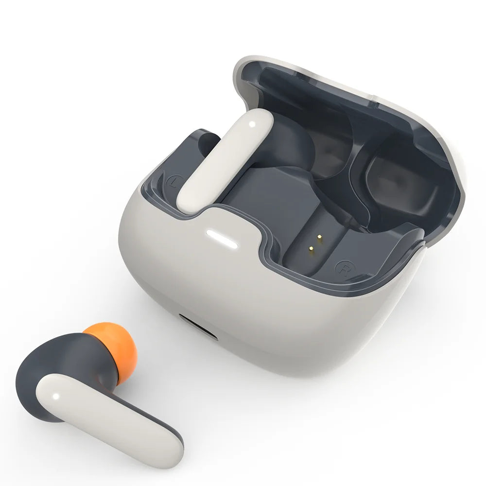 Bluetooth 5.4 TWS Wireless Bluetooth Earphones Ultra-low Latency Dual Microphone ENC Noise Cancelling in Ear Bluetooth Earphones