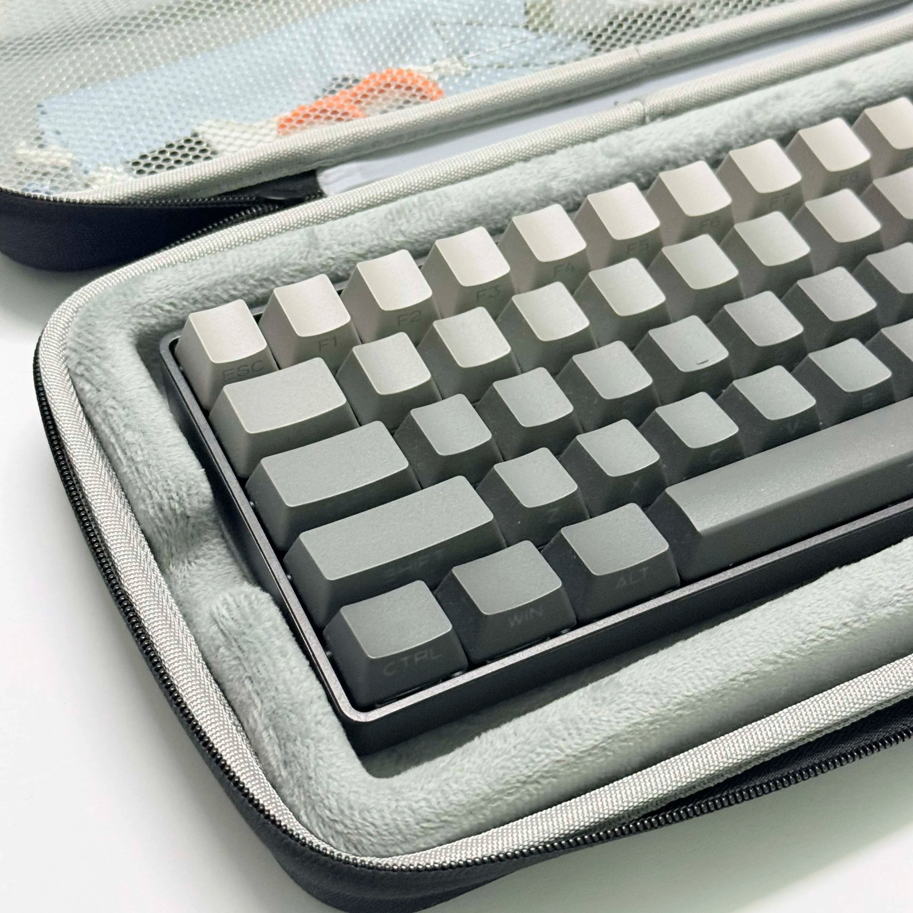 Hard Case Keyboard Storage Bag Grey Black Dustproof Protective Keyboard Box 60 75 80 95 100 Layout Mechanical Keyboard Case
