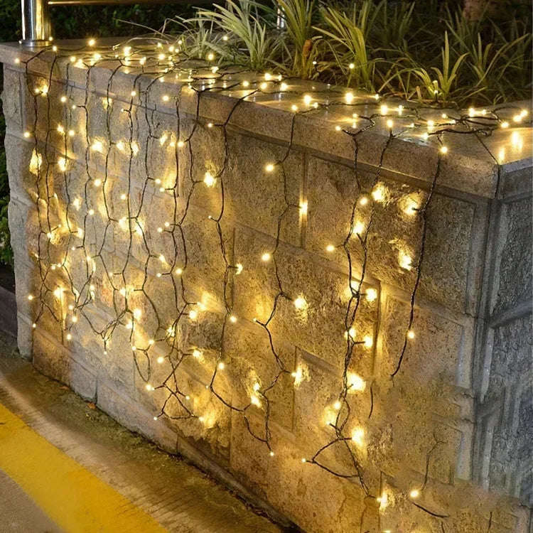 LED Outdoor Led Solar String Lights Fairy Light Solar Powered Garland Lights 8 Mode 22m Garden Wedding Decoration Waterproofn