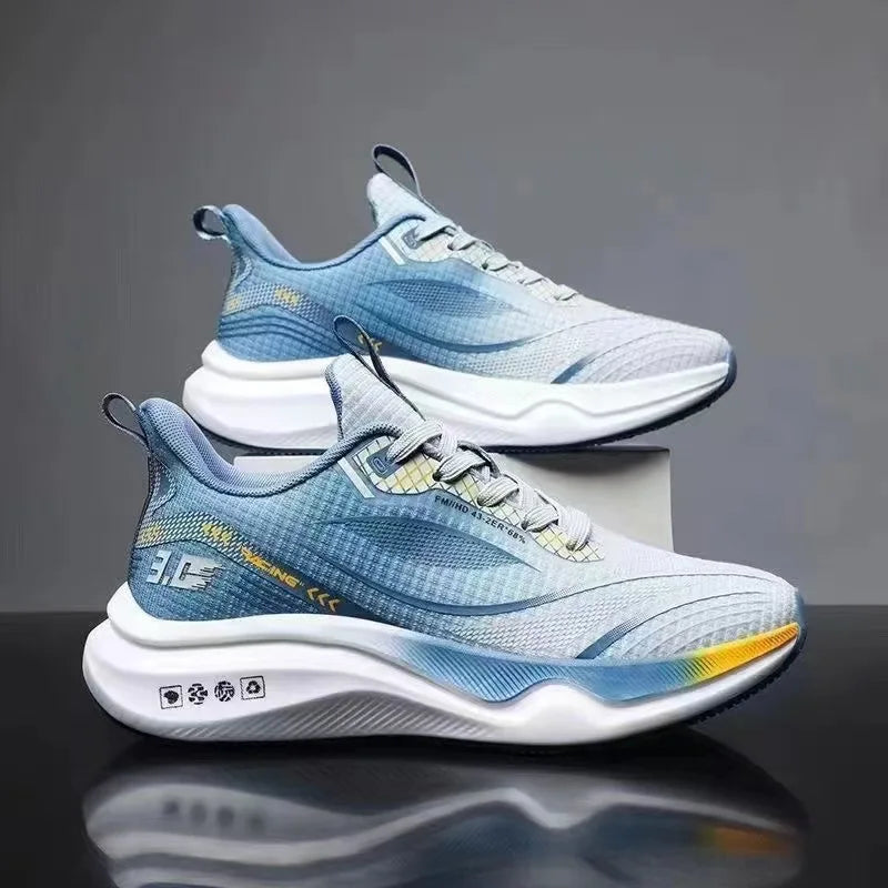 Spring new men's shoes, mesh shoes, sports shoes breathable shock-absorbing soft-soled lightweight running shoes
