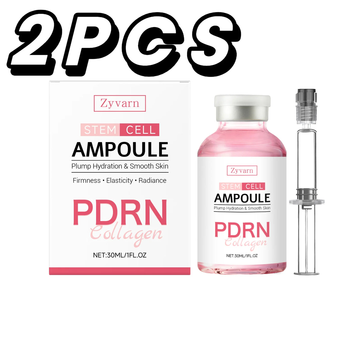 PDRN Salmon DNA Ampoule Serum Hydrolyzed Collagen Stem Cell Skin Booster Plumping Anti Wrinkle Glass Skin Repair Serum
