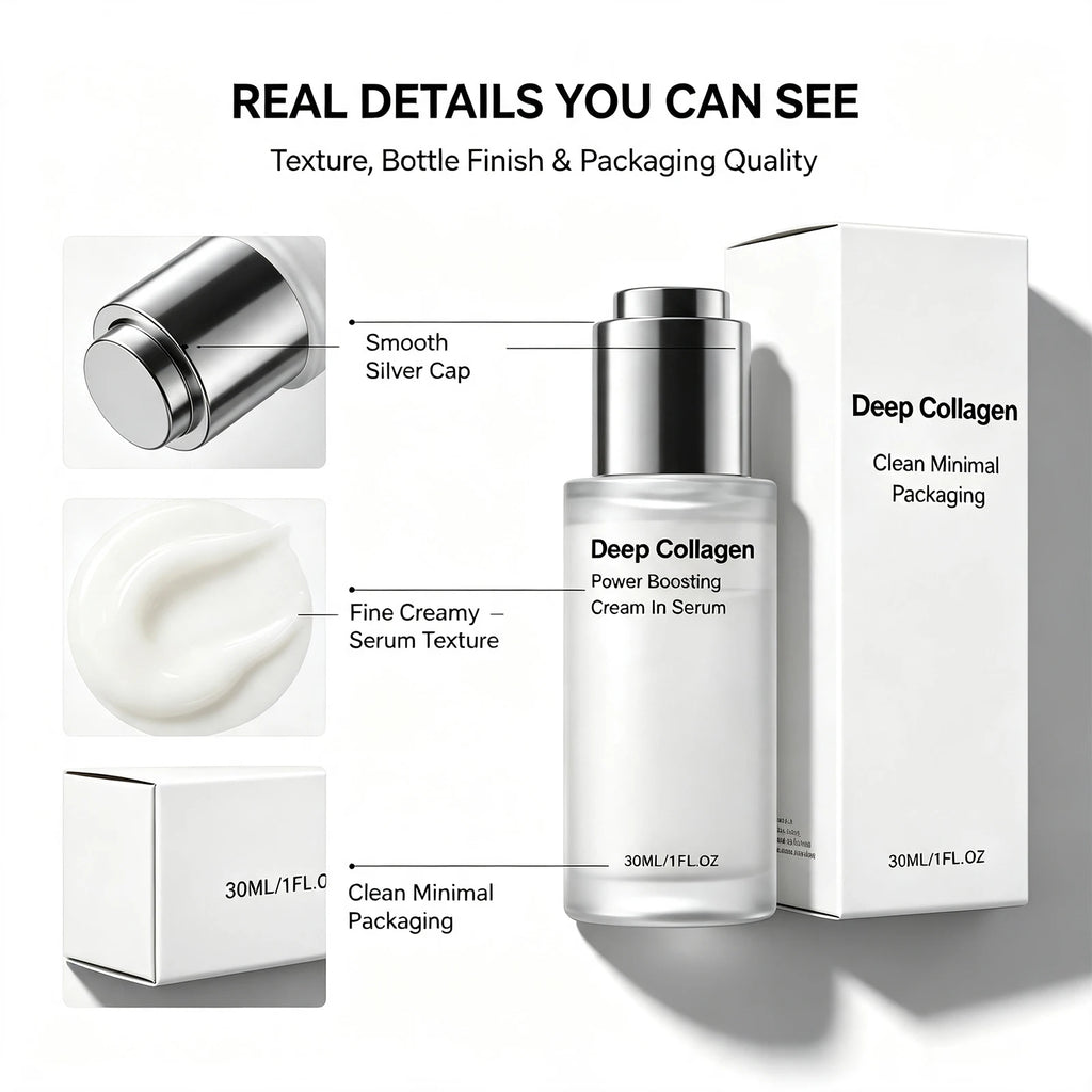 Collagen Hydrating Serum Moisturizing Smoothing Glow Daily Face Essence Lightweight