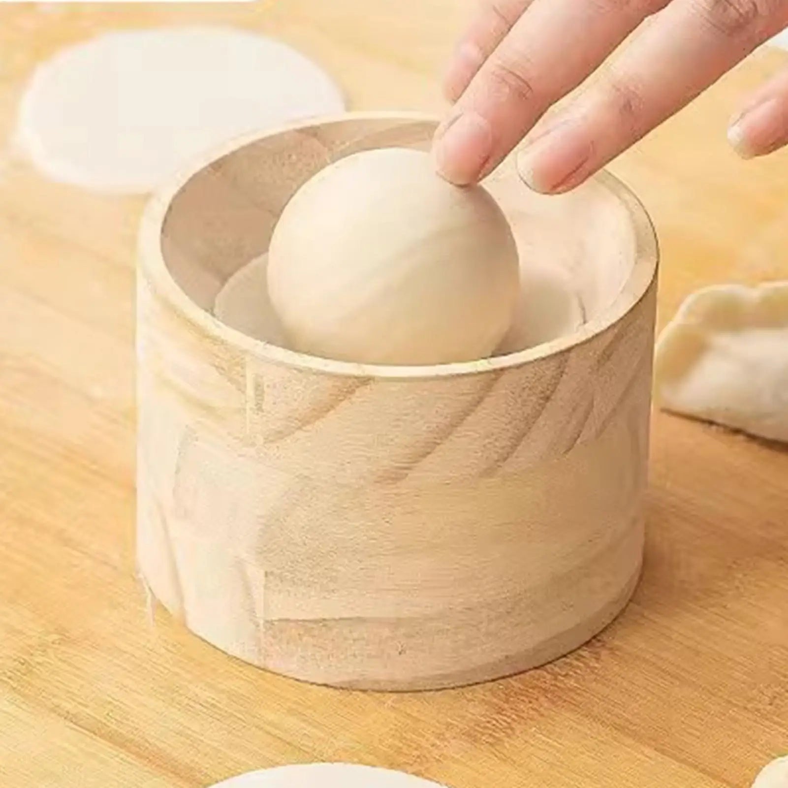 Dumpling Maker Non-Stick Wooden Manual Kitchen Gadgets Dumpling Mold Skin Maker Press tool, dumpling wrappers, kitchen gadgets