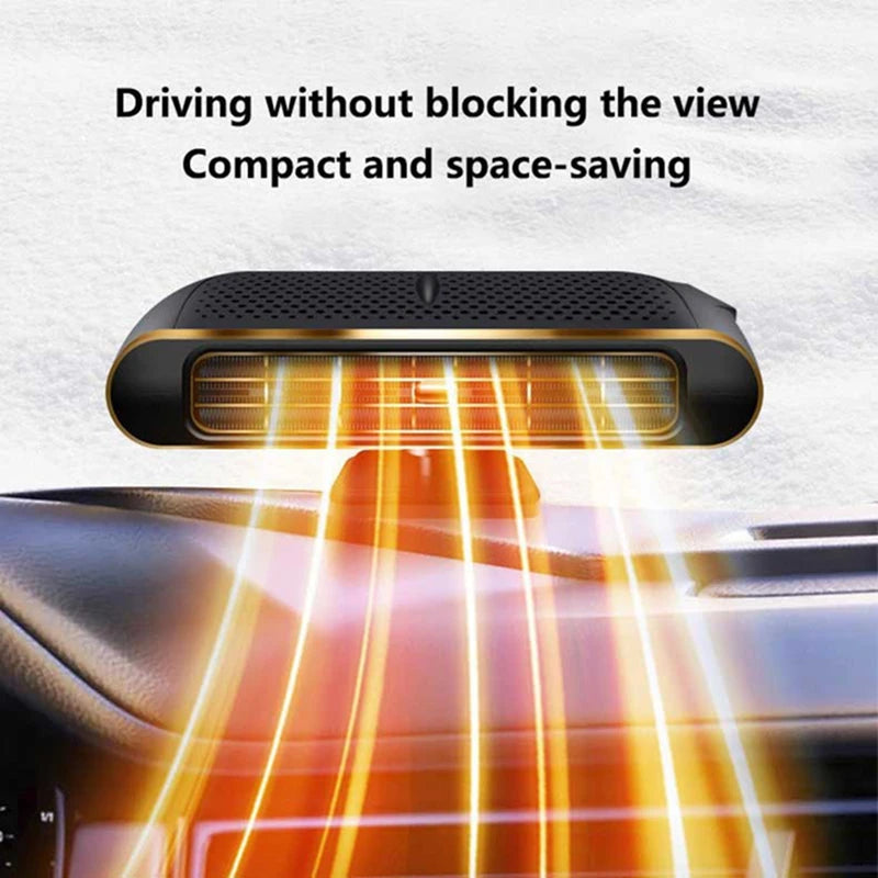 Electric Car Heater Air Cooler Fan 12V Portable Demister Defroster Heating Fan 200W Dryer Windshield Defogging Accessroie