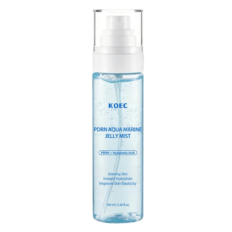 PDRN Aqua Marine Jelly Mist Face Spray Hyaluronic Acid Instant Hydration Skin Elasticity Glowing Skin Refreshing Facial Mist