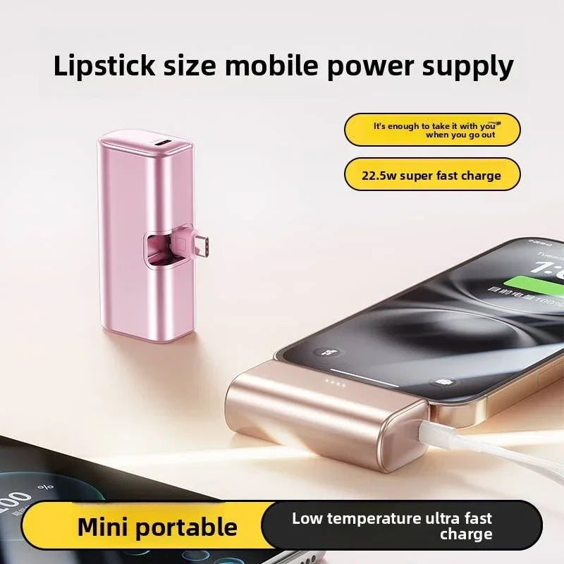 Lenovo 22.5W Fast Charging 500000mAh Mini Portable Charger USB-C Power Bank Suitable For IPhone 17/16 Series And Android Devices