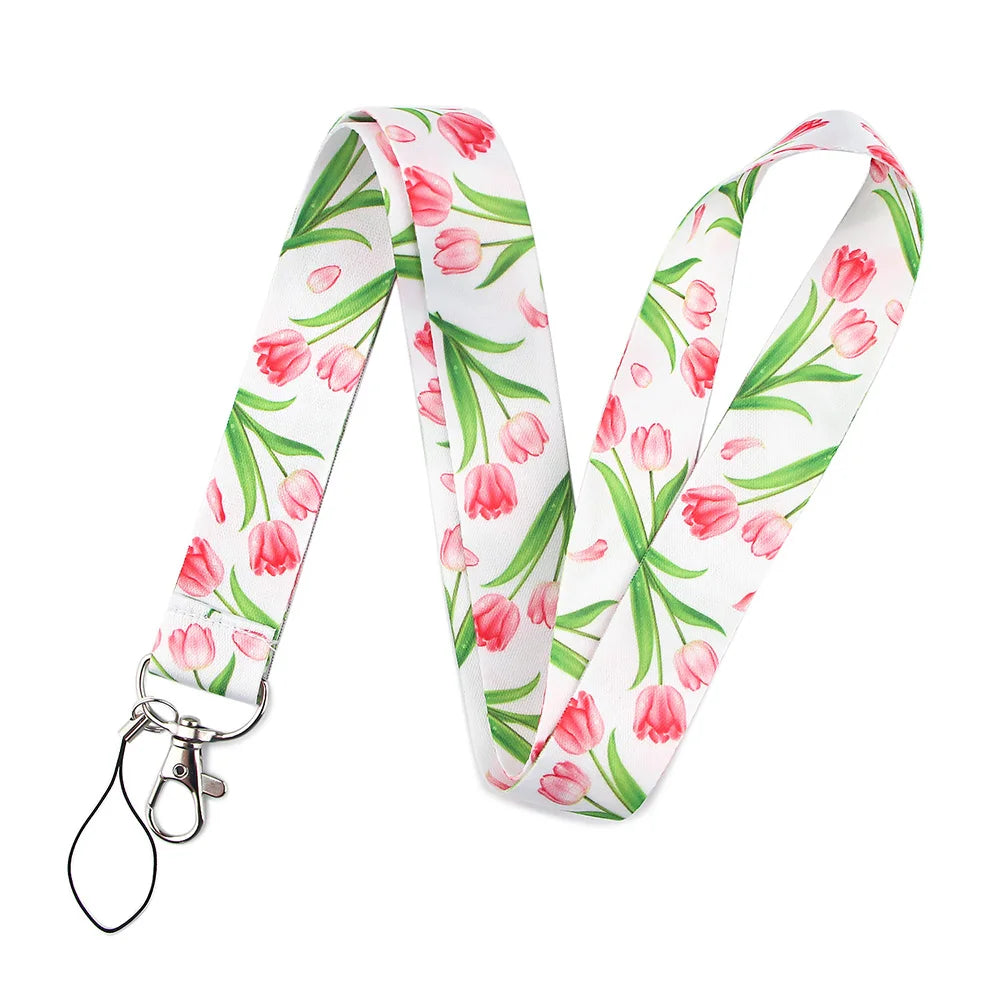 100 Designs Cute Art Lanyard for Keys Chain Badge Holder ID Credit Card Pass Hang Rope Lariat Mobile Phone Charm Accessories