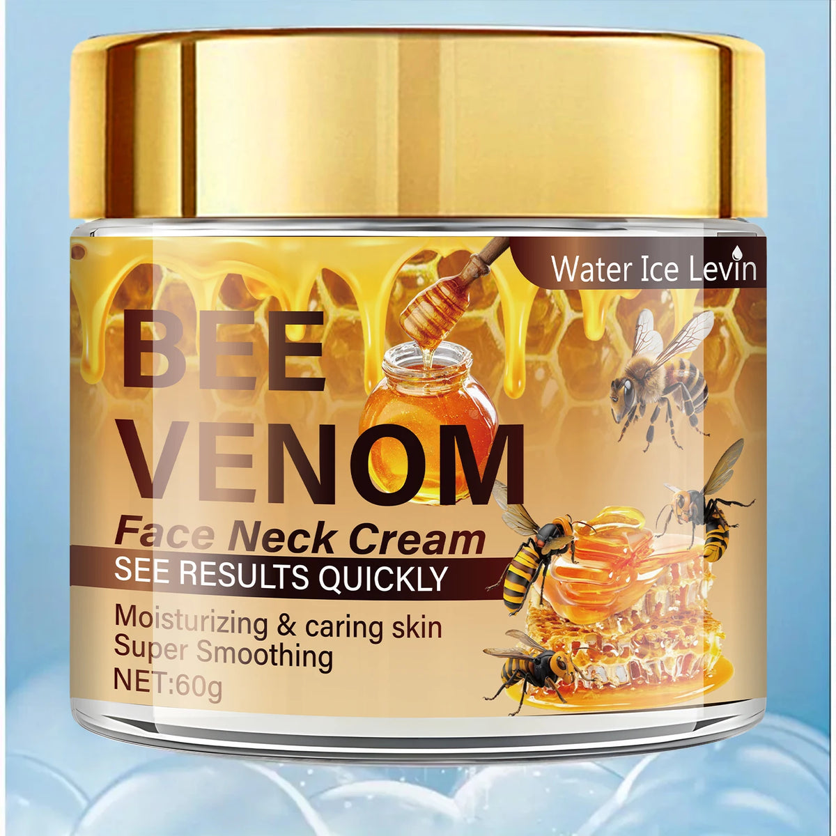 Bee Venom Facial Firming Cream, Contains Vitamin E, Moisturizes and Softens the Face, Brightens Skin Tone, Can Be Used on the Face and Neck
