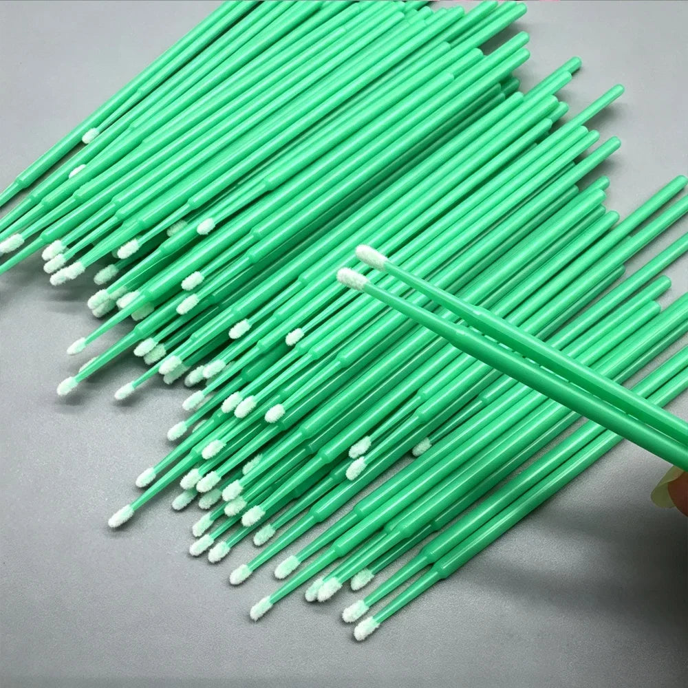 100PCS Crystal Micro Brush Disposable Lashes Removing Swab Mascara Wands Applicator Eyelash Extension Brushes Makeup Tools