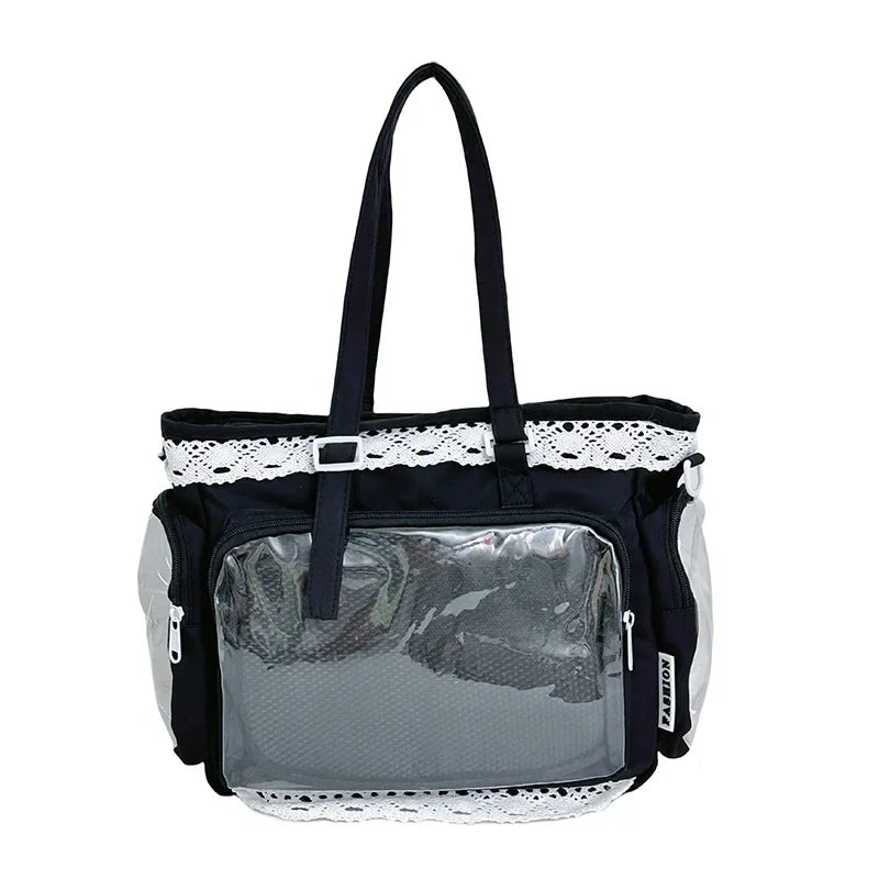 Large Capacity Ita Bag Anime Two-dimension Lolita Tote Bag Clear Window Crossbody Shoulder Bag Handbag Gift For Friends