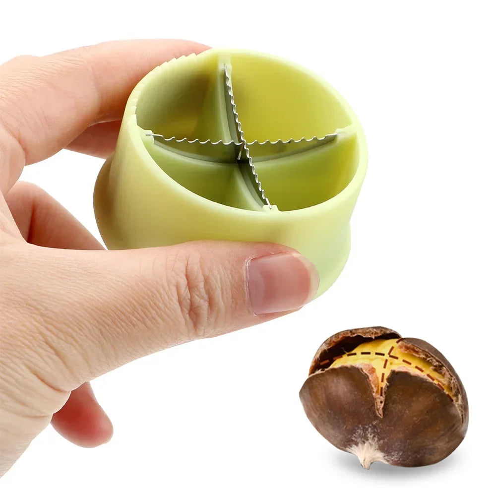 Chestnut Cross Open Knife Chestnut Cutter Sheller Walnut Pliers Nut Cracker Sheller Nut Opener Kitchen Gadgets Home Gadgets