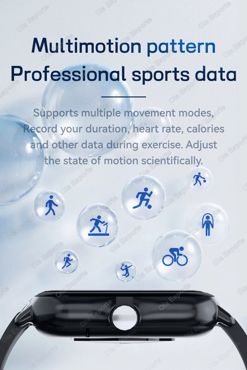 2026 New Multifunctional Smart Watch Men&Women Bluetooth Connected Phone Music Fitness Sports Bracelet Sleep Monitor Watch HT30
