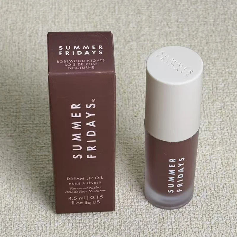 Summer Friday's Long-lasting Moisturize Lip Oil Glaze Pink Sugar Vanilla Beige Birthday Cake Strawberry Soft Serv Gloss Lip Balm