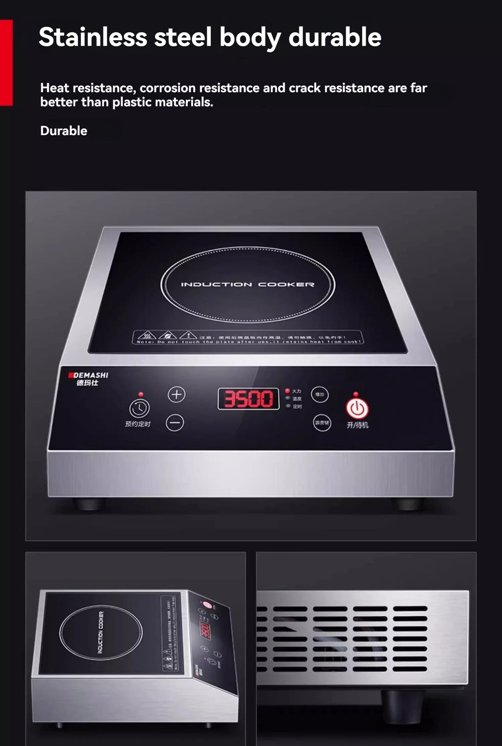 Commercial Induction Cooker 3500w High-power Hotel Flat Induction Cooker