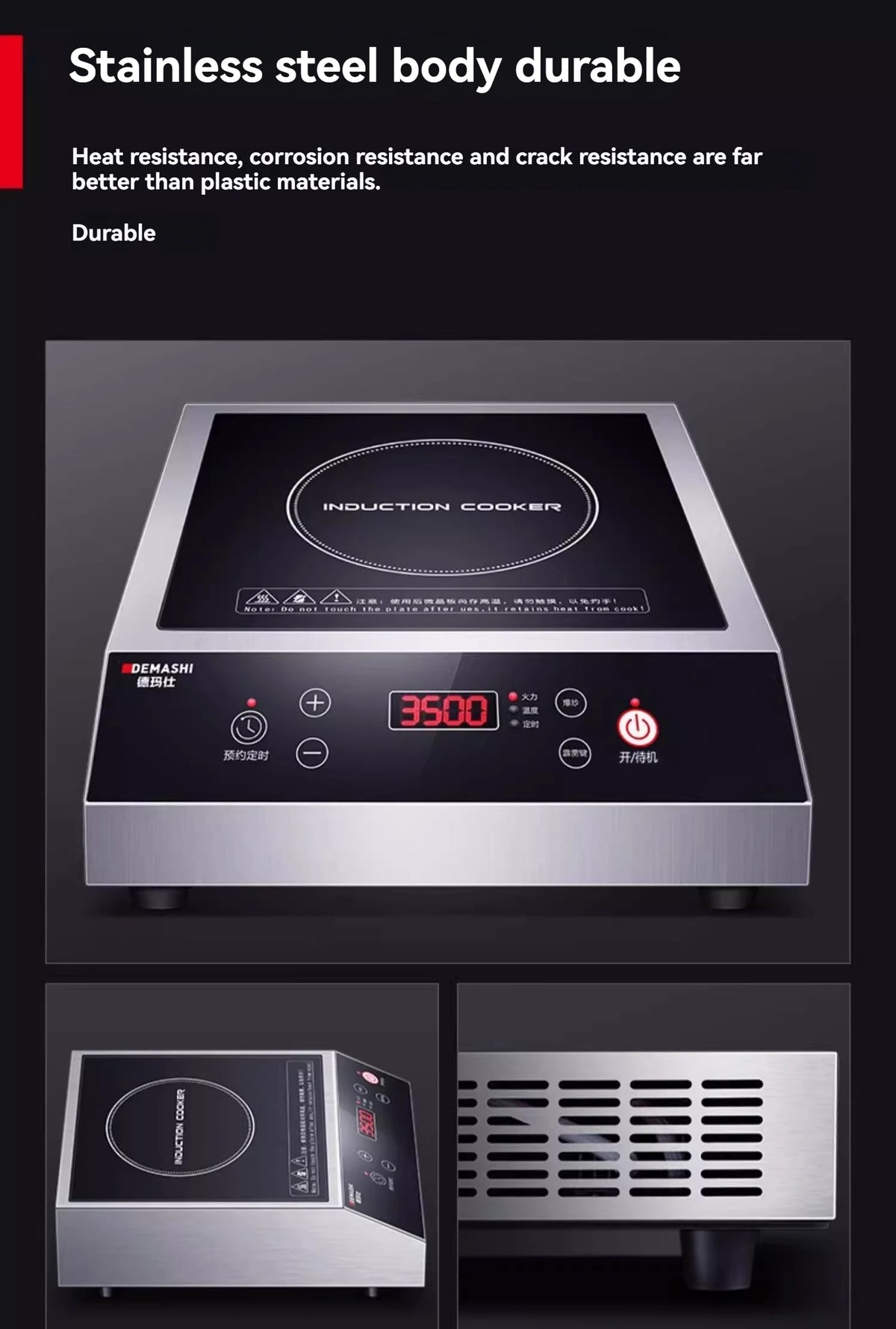 Commercial Induction Cooker 3500w High-power Hotel Flat Induction Cooker