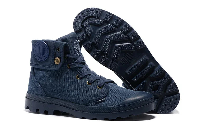 Original PALLADIUM Pallabrouse Green Sneakers Turn Men Women Workwear Ankle Boots Canvas Casual Shoes Walking Shoes Eur39-45