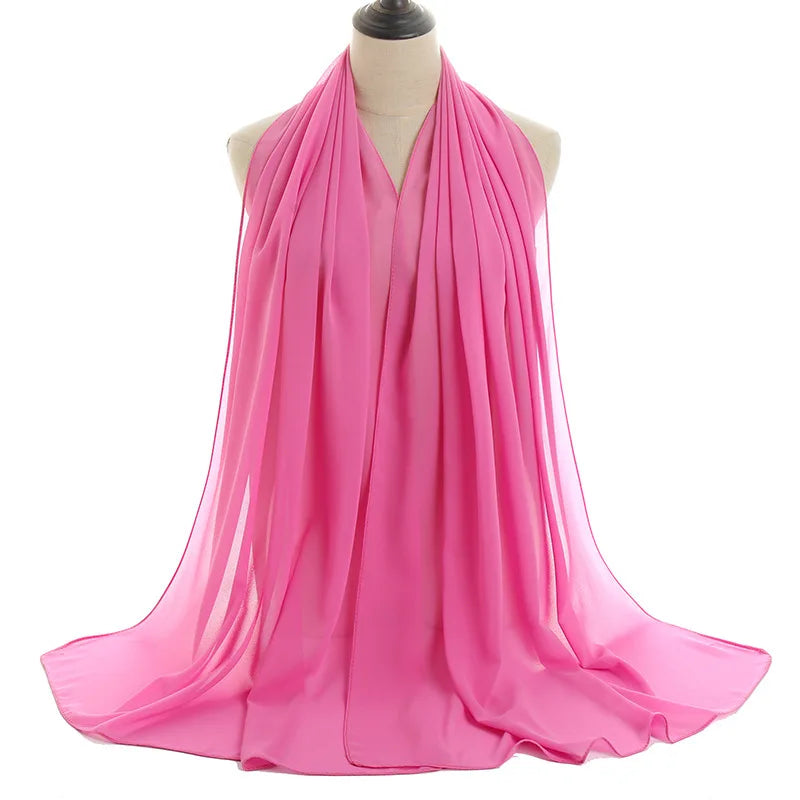 Ramadan Islamic Instant Bubble Chiffon Shawl Scarf Lady Head Wrap Women Hijabs Scarves Bufandas Muslim Veil Hijab Snood 180*70cm