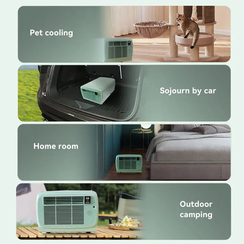 Portable 12V Battery-Powered Variable Frequency Inverter Compressor Air Conditioner 12000 BTU App-Controlled Car Hotel Use 298