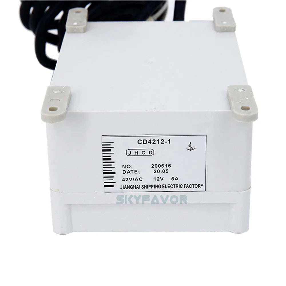 Professional On Boat Lifeboat battery charger Vessel waterproof automatic 42Vac to 12Vdc 5A Marine Lifeboat ship battery charger
