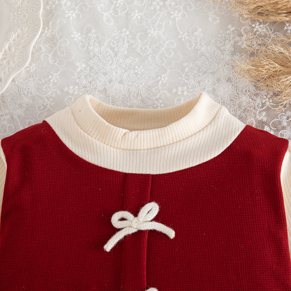 Baby Girl Dresses Spring/Fall Bow-Tie Cotton Long-Sleeve Girls Dresses Adorable First Birthday Baby Dresses Baby Girl Clothing