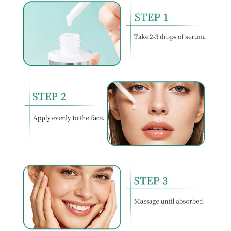 Korean Salmon PDRN & Copper Peptide Face Serum,Centella Asiatica Hydrating Repair Essence, Lightweight Glow Moisturizer All Skin