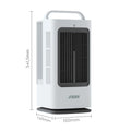 1.7L 3-IN-1 Mini Portable Air Cooler with Intelligent Touch Control 120 Degree Swing Air Conditioner 3-Speed Household Desk