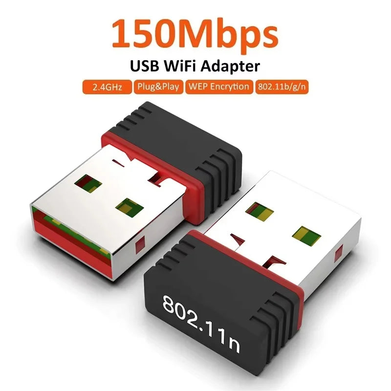 Wireless Network Signal Reception Mini Driver-free Wi-Fi Adapter 150Mbps For Deskop Computer 2.4G Network Card USB Plug and Play