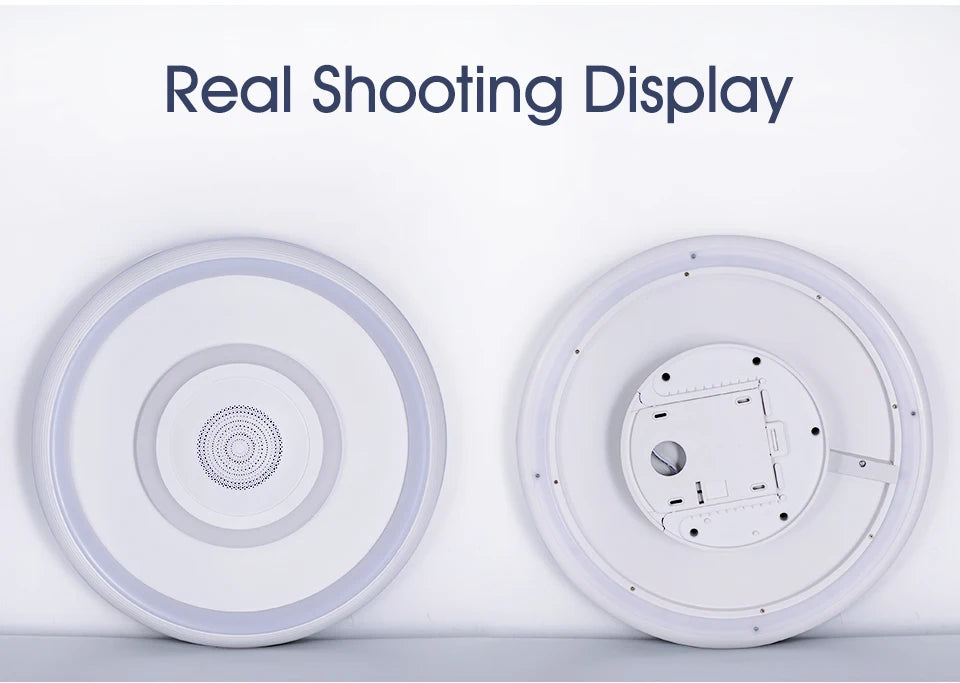 TUYA Music Ceiling Light With Speaker Remote Control APP Dimming Smart RGB LED Lamps Backlight Design Bedroom Living Room Decor