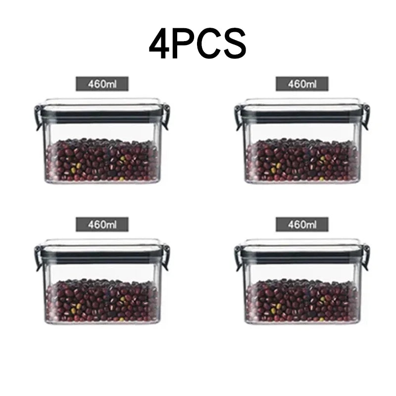 Kitchen Food Storage Containers Organizers for Pantry Fridge Organizer Jars With Lid Plastic Storage Container Spices Boxes