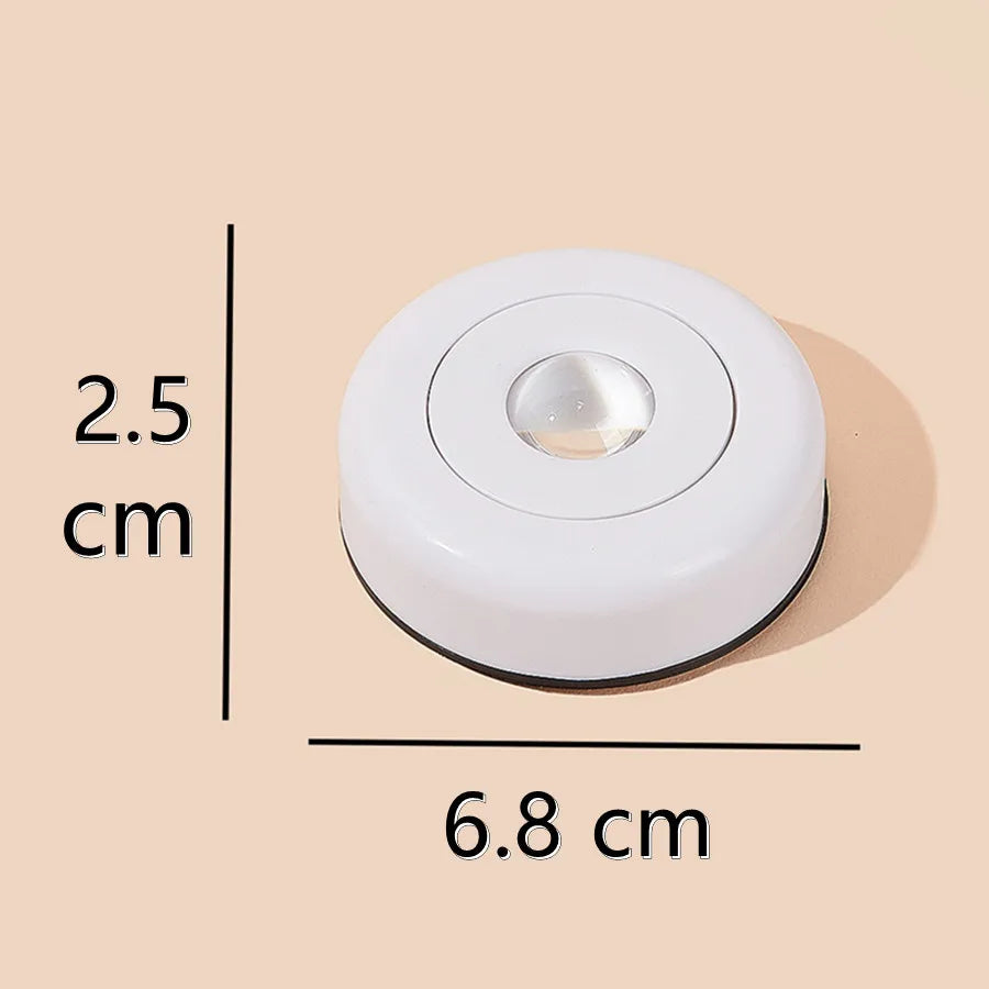 Touch LED Cabinet Lights Battery Powered Stick On Wall Sunset Lamp for Kitchen Bedroom Closet Cupboard Night Light Decoration