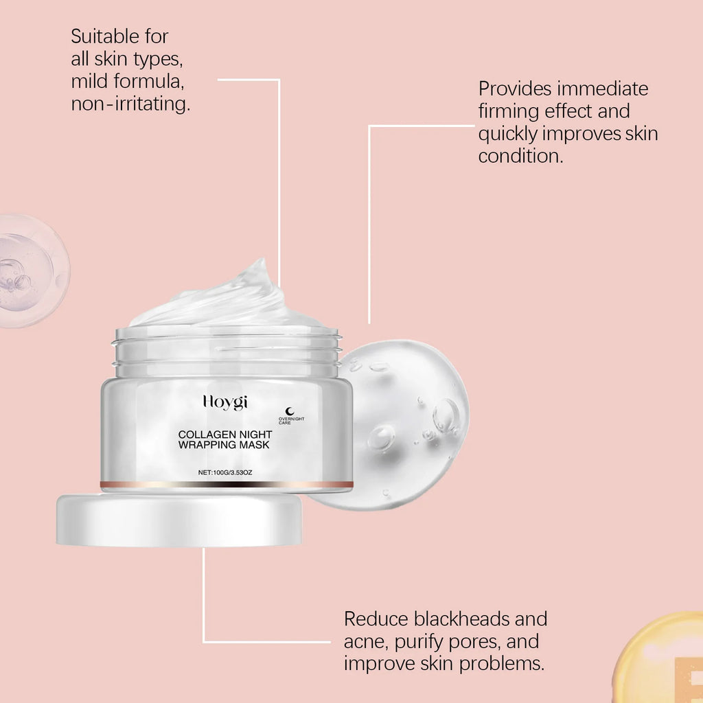 Collagen Mask Anti-aging Fade Fine Line Shrink Pores Firming Lifting Collagen Protein Skin Replenishment Moisturizing Jelly Mask