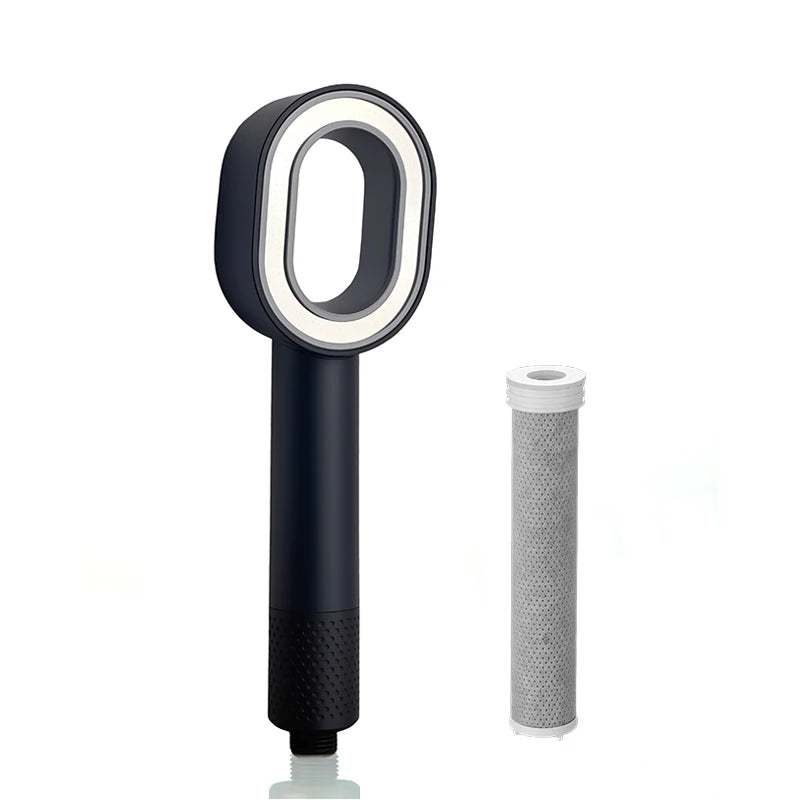 High Pressure Handheld Shower Head ACF Filter Water Saving Removes Chlorine Purifies Hard Water Beauty Rain Universal Fit