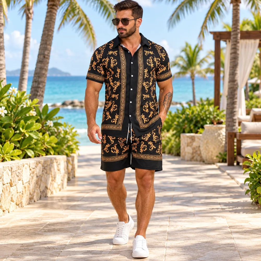 Unisex Casual Style Regular Fit Shorts Graphic Print Hooded Polyester Fabric Everyday Outfit