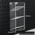 Study Room Pegboard with Shelves Tool Free Wall Grid Scratch Proof Easy to Install for Computer Desk Accessories