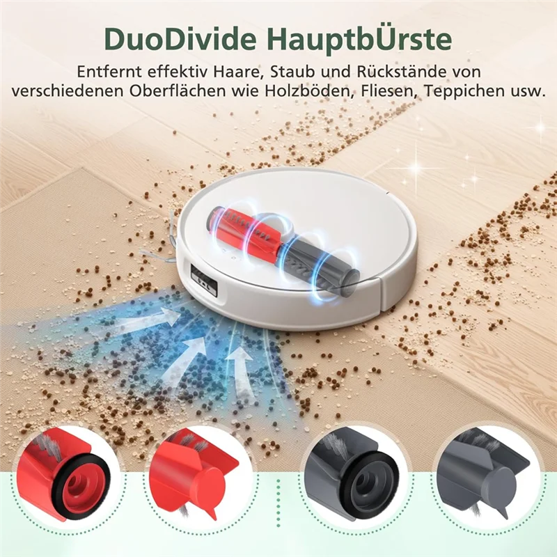 ABMI-For Roborock Qrevo Curv/P20 Pro Main Roller Side Brush Hepa Filter Mop Cloth Dust Bag Robot Vacuum Cleaner Parts