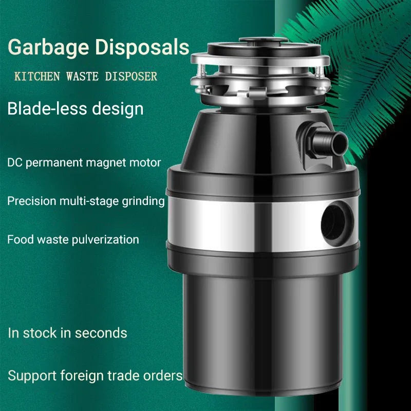 DIVEDEER Household Food Waste Disposer 220V/560W Food Residue Pulverizer Sewer Waste Disposal Pulverizer Kitchen Sink Unit