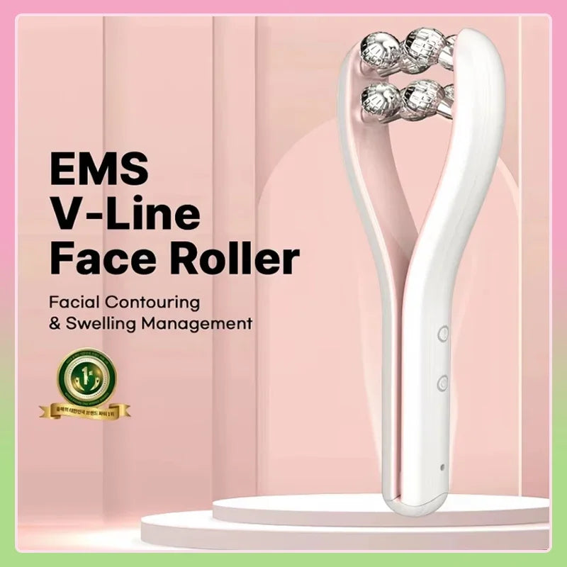 Roller Face-Slimming Artifact V-Face Beauty Facial Massager For Firming And Lifting The Face