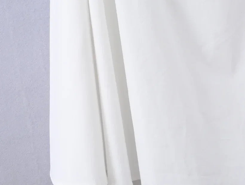 Chic Women White Ruched Waist Maxi Dress Sexy Sleeveless Halter Neck A Line Vestidos Elegant Daily New Party Street Summer Gowns