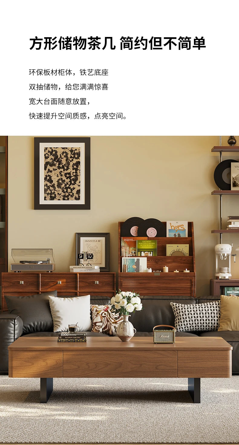 Modern Luxury Coffee Table Aesthetic Minimalist Trendy Coffee Tables Design Storage Mesa De Centro Sala Living Room Furniture