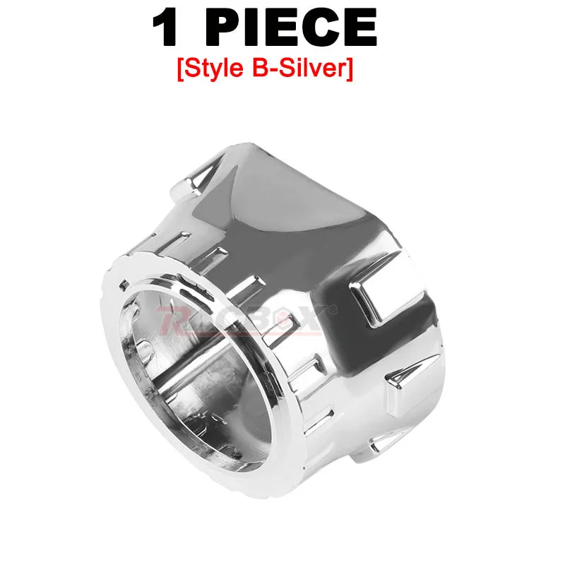 1/2pcs 2.5 Inch Projector Len Car Styling  Cover Shroud Shell Headlights Len Mask For 2.5inch Bi Xenon Bi-LED Headlamp Retrofit