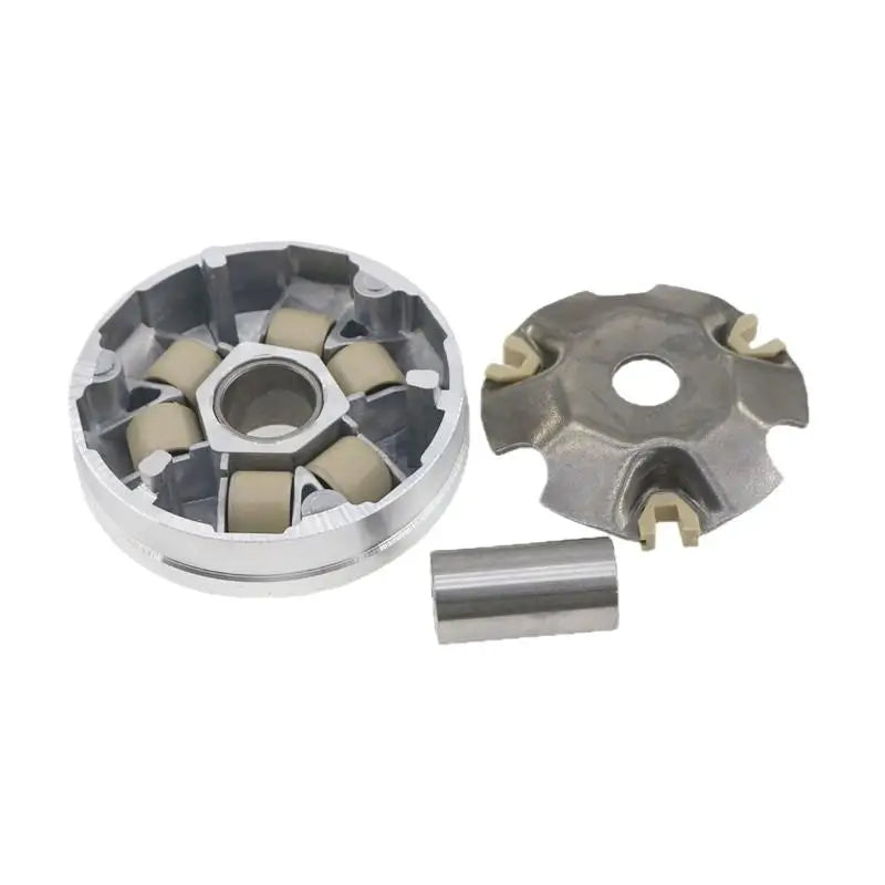 Scooter Variator Clutch Assembly Rustproof Aluminum Alloy Wear Resistant Rollers Fits for Common Street Scooters