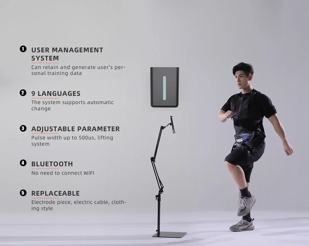 Wireless Full Body EMS Muscle Stimulator for Home Gym Fitness Training Electrotherapy Workout Equipment for Muscle Building