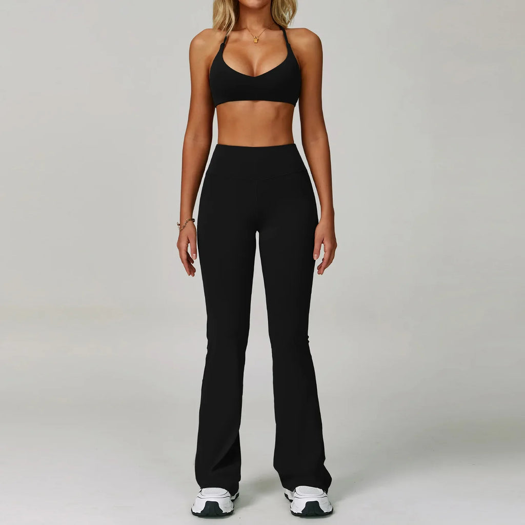 2Pcs Sets Women's Tracksuit Fitness Clothes Yoga Sets Sportswear Workout Bra High Waist Leggings Set Gym Clothing Sports Suits