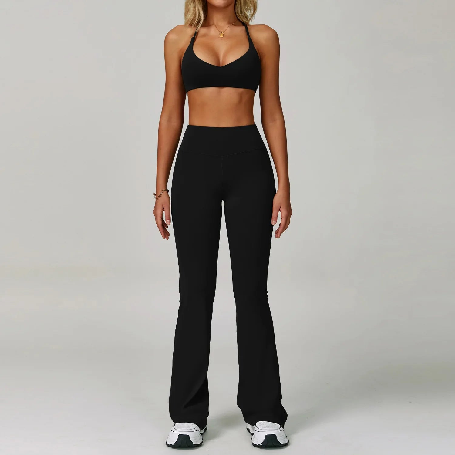 2Pcs Sets Women's Tracksuit Fitness Clothes Yoga Sets Sportswear Workout Bra High Waist Leggings Set Gym Clothing Sports Suits