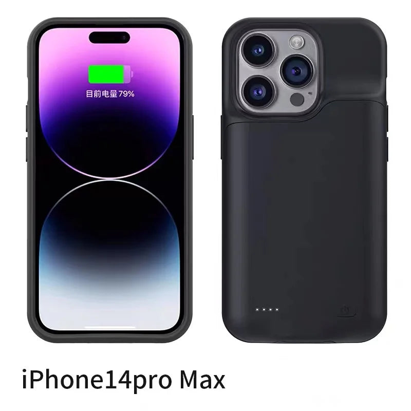 For iphone 14 Pro Max Battery Case For iphone 12 11 Pro Max Smart Power Bank Charger Cover for iPhone XS Max XR 7 8 Plus SE2 SE3