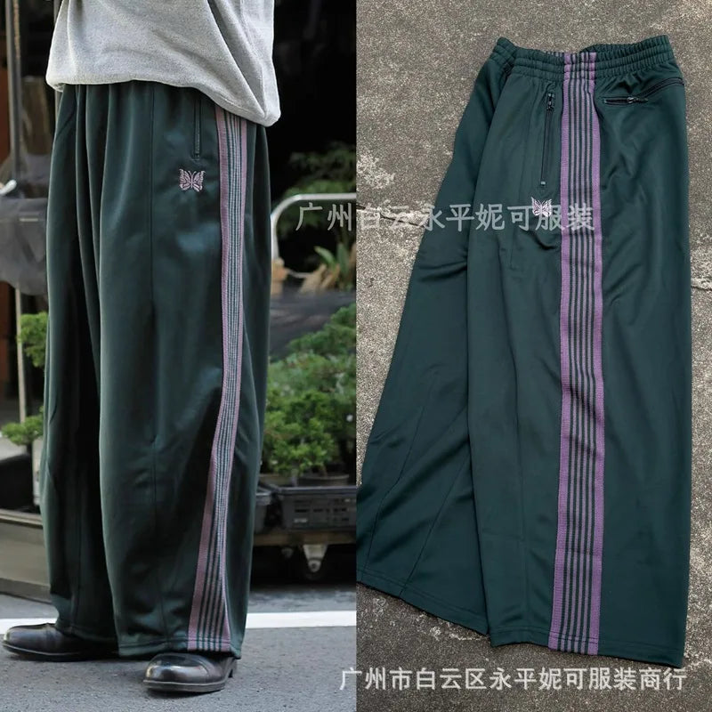 2026 Casual Loose Sports Pants  Embroidery Woven Belted Straight Leg Long Trousers for Men And Women Spring Autumn Fashion JK