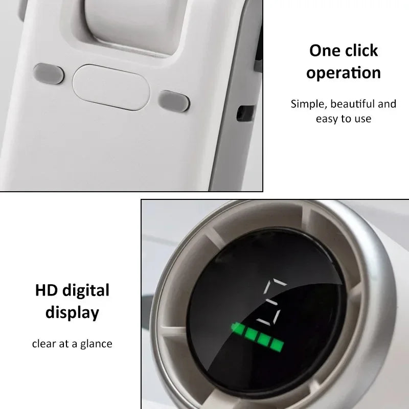 Portable Handheld Fan USB Rechargeable, Multi-functional Foldable Mini Fan, Turbine Strong Wind for Table Desk Office Travel