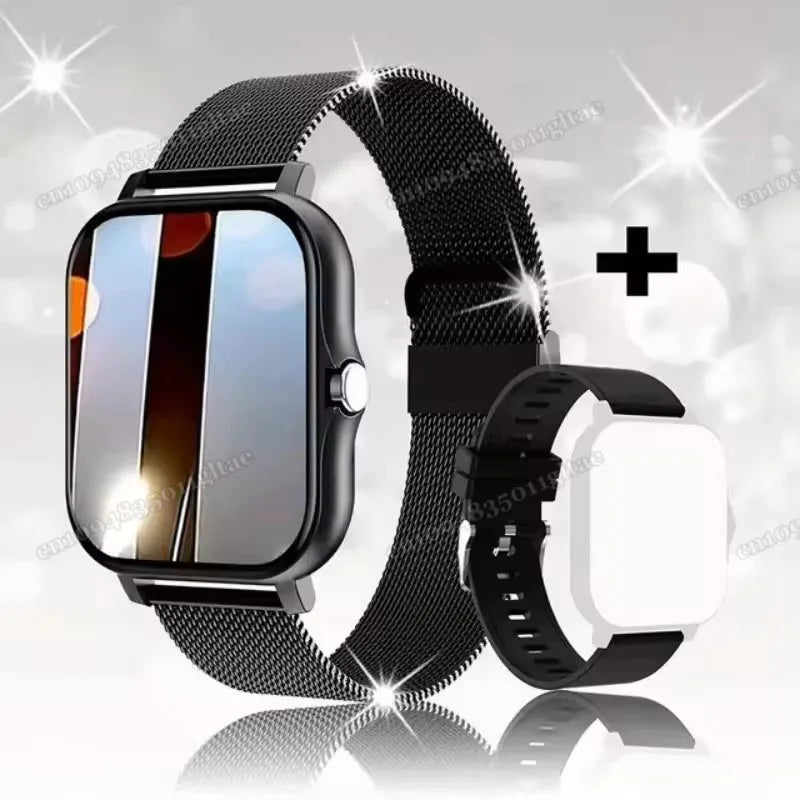 New Smart Watch Android Phone 1.44''Inch Color Screen Bluetooth Call Blood Oxygen/Pressure Monitoring Smart Watch Women Men HT30