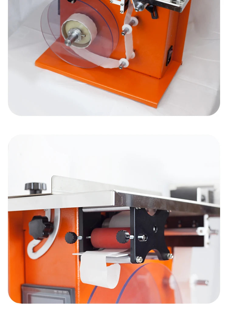 Sealing label labeling machine packaging box 90 ° corner labeling equipment right angle sealing